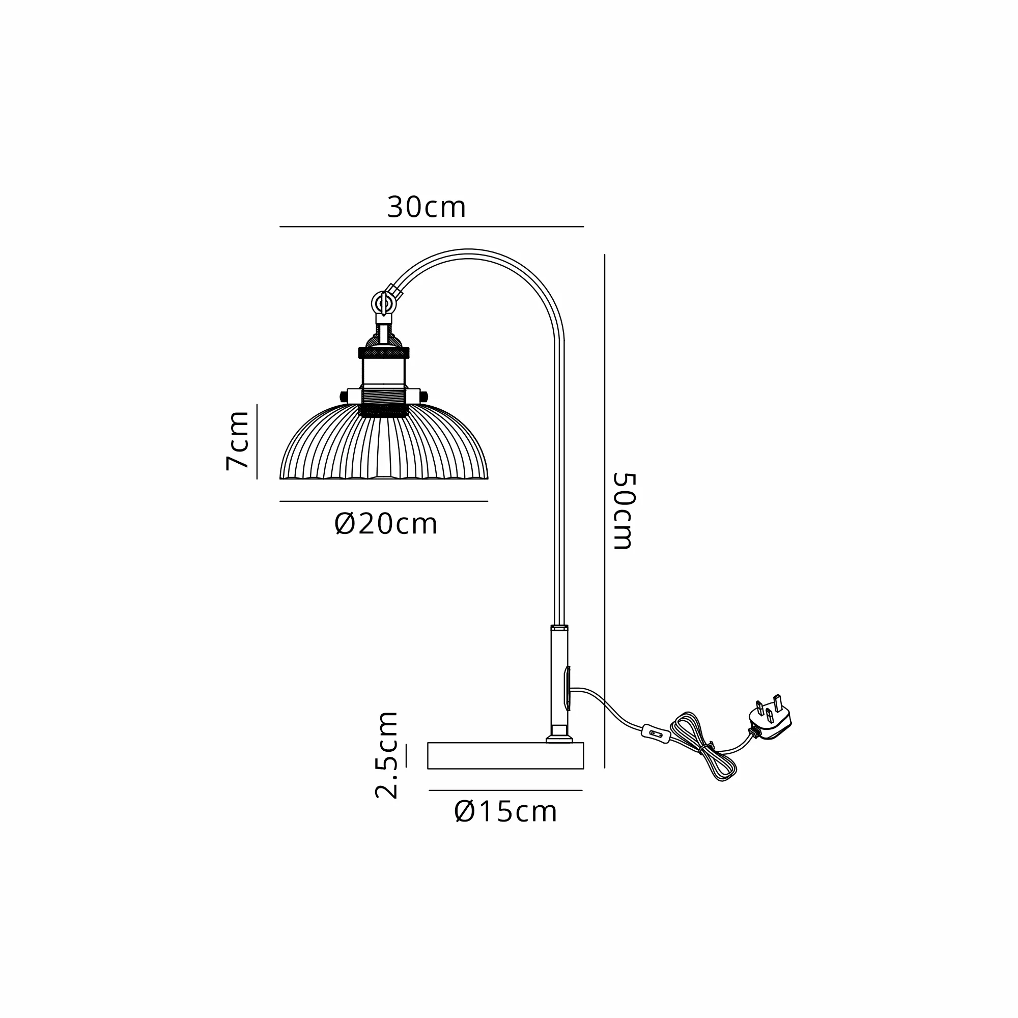 Walter-Satin Nickel Table Lamps Deco Armed Table Lamps